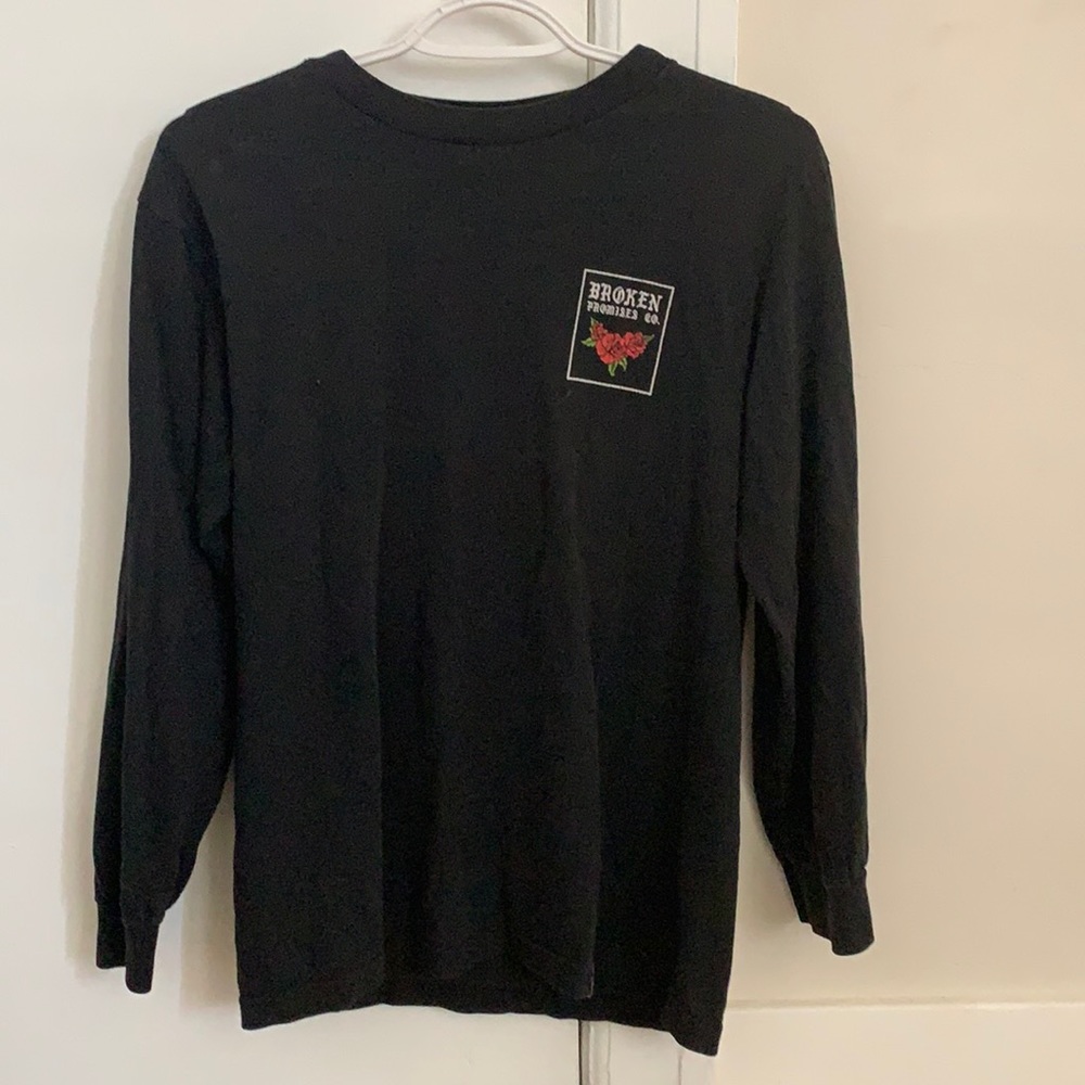 Broken Promises Forever Means Nothing Black Longsleeve